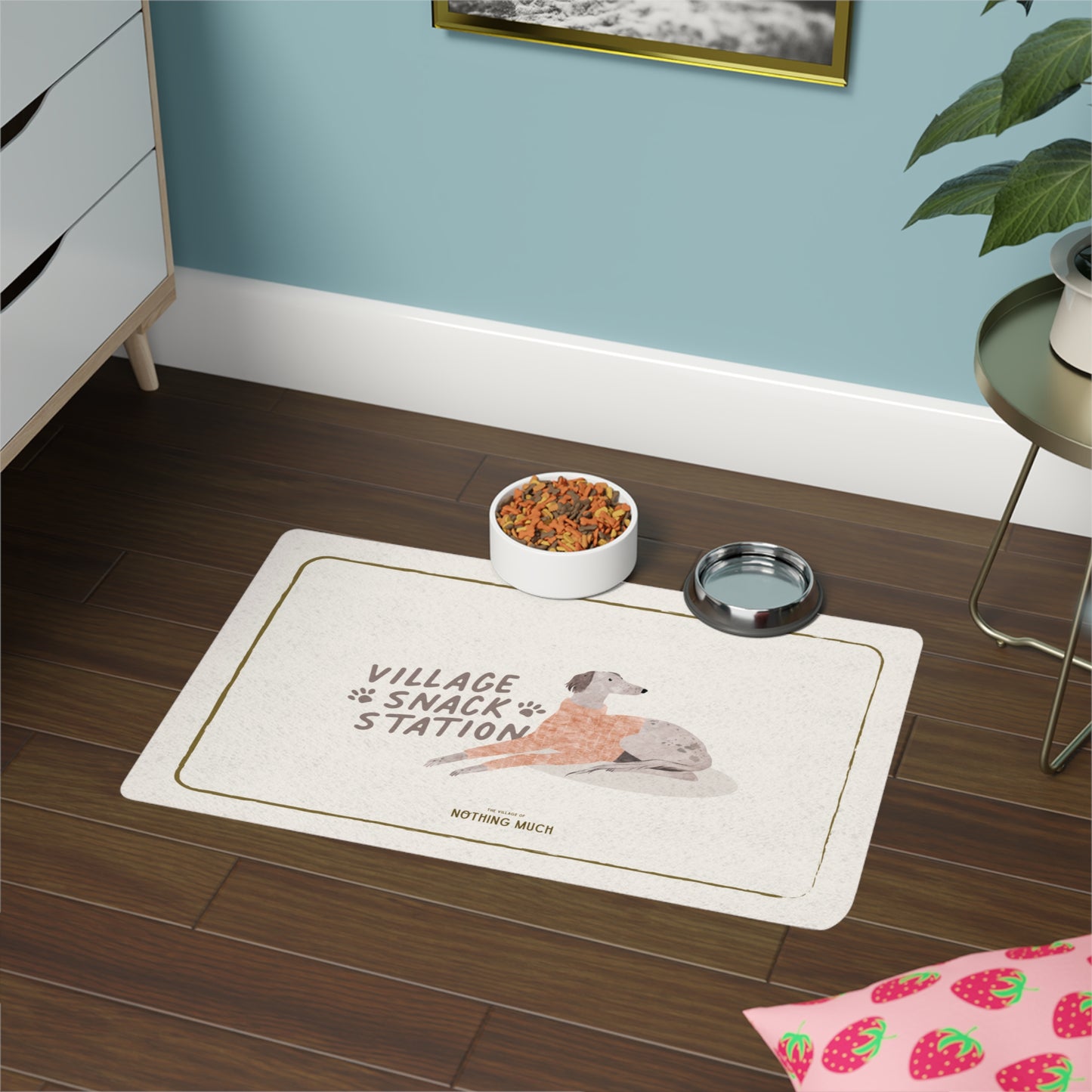 Village Snack Station Pet Food Mat