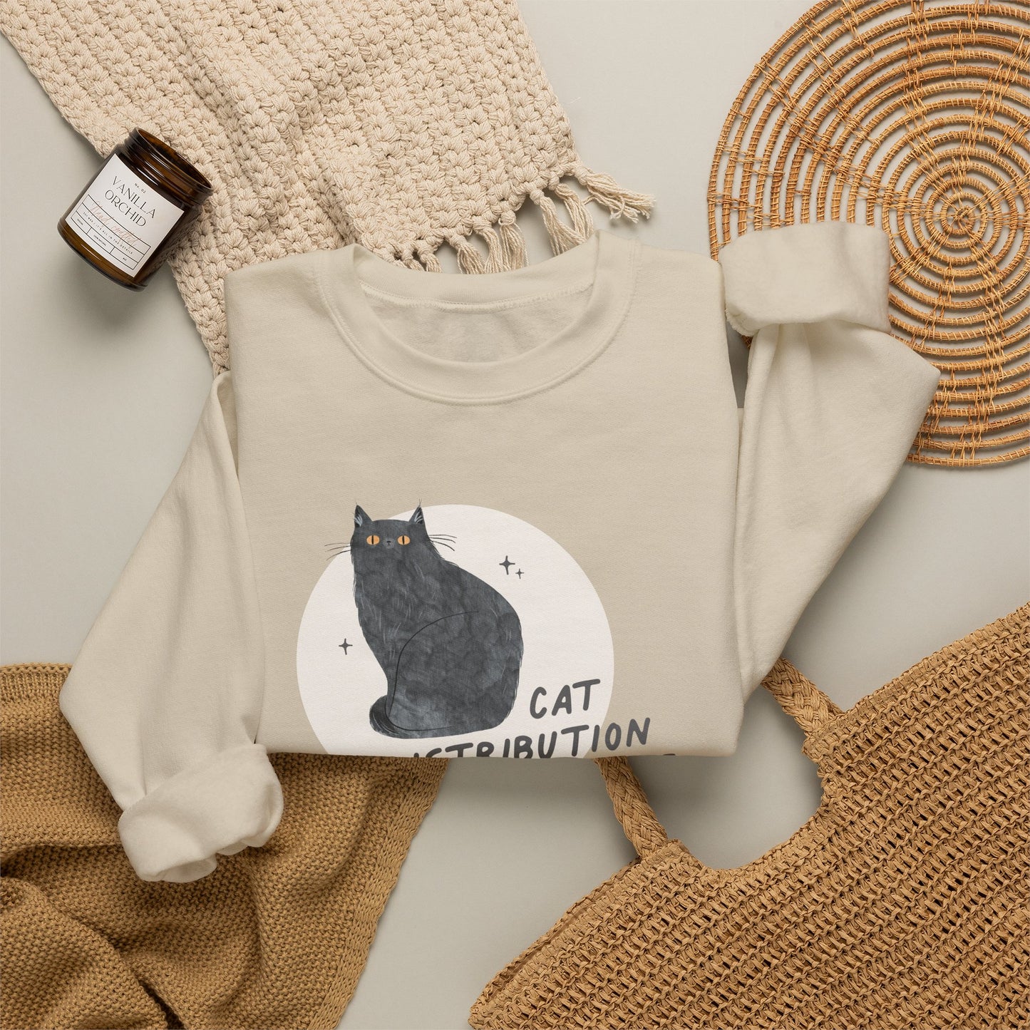 Cat Distribution Representative Sweatshirt | Cinder the Cat