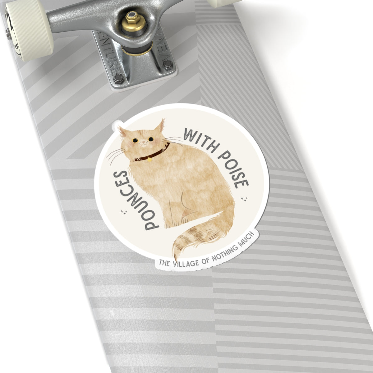 Pounces with Poise Kiss-Cut Sticker | Marmie the Cat