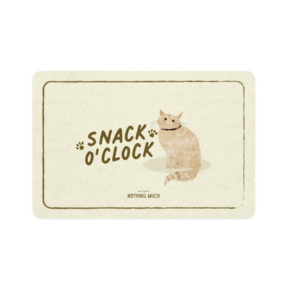 Snack O’Clock Pet Food Mat | Marmie the Cat