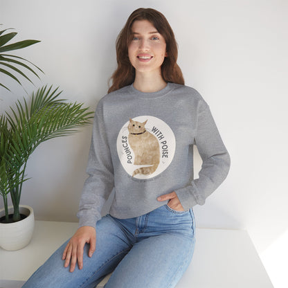 Pounces with Poise Sweatshirt | Marmie the Cat