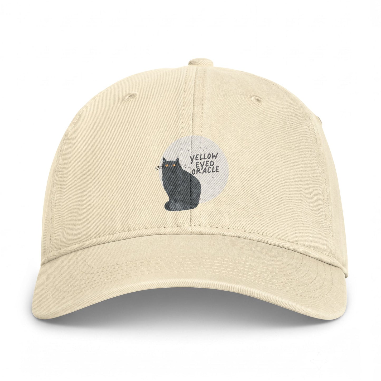 Yellow-Eyed Oracle Hat | Cinder the Cat