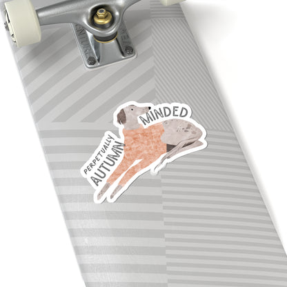 Perpetually Autumn Minded Sticker