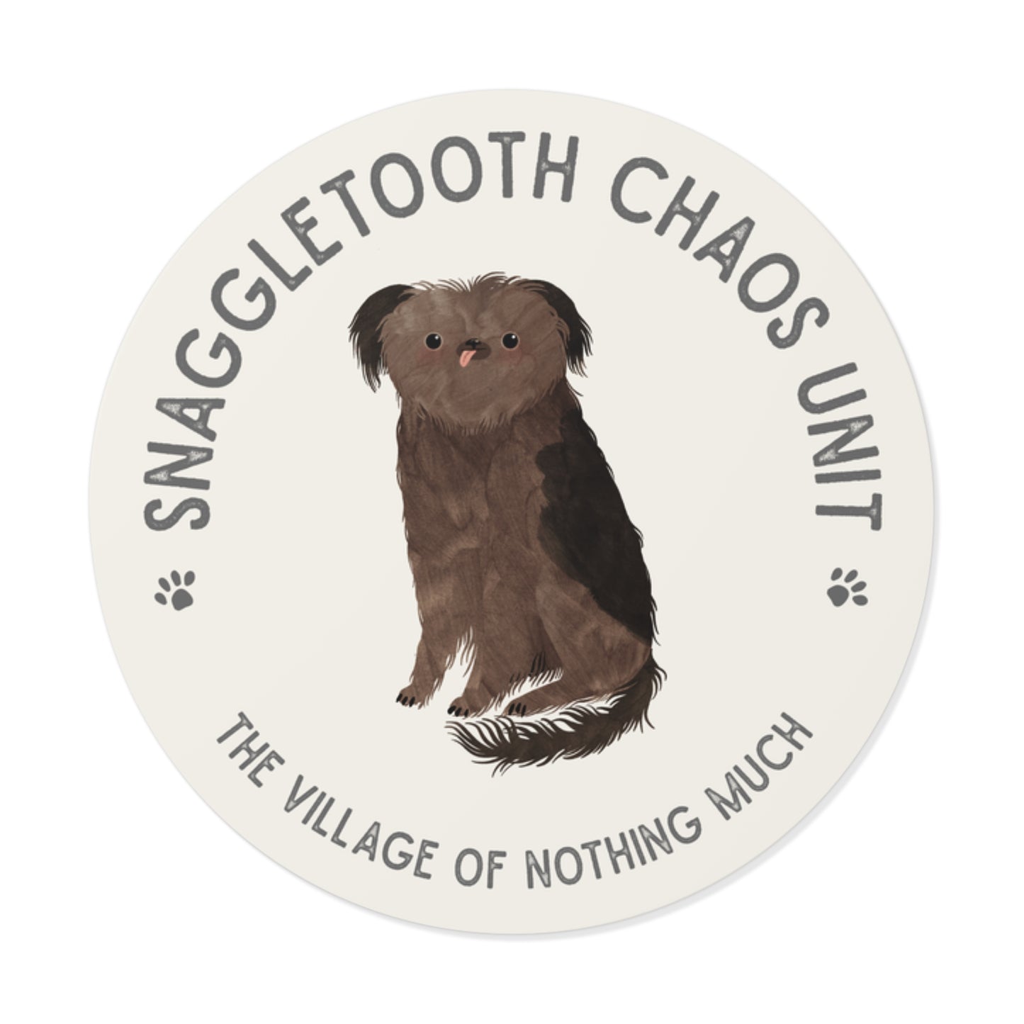 Snaggletooth Chaos Unit Round Vinyl Sticker | Crumb
