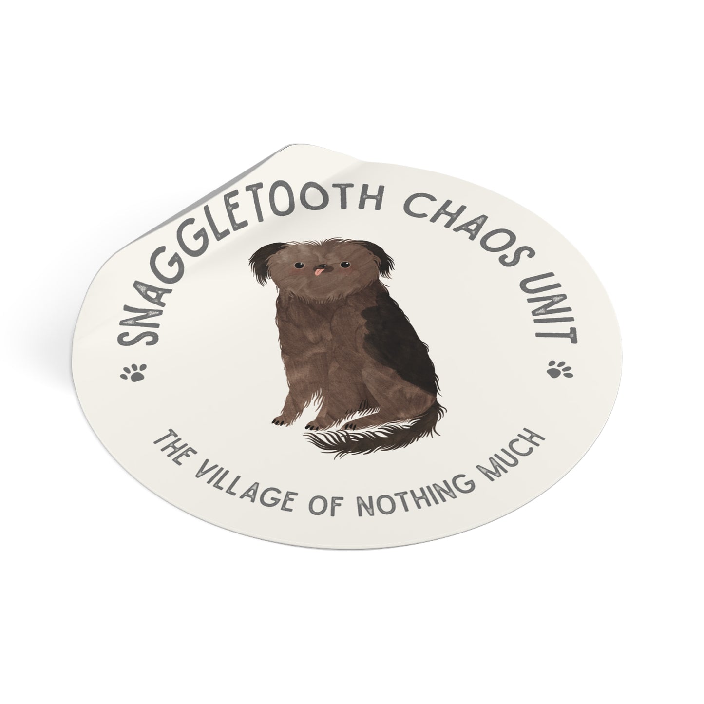Snaggletooth Chaos Unit Round Vinyl Sticker | Crumb
