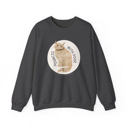 Pounces with Poise Sweatshirt | Marmie the Cat