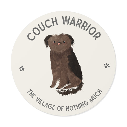 Couch Warrior Sticker