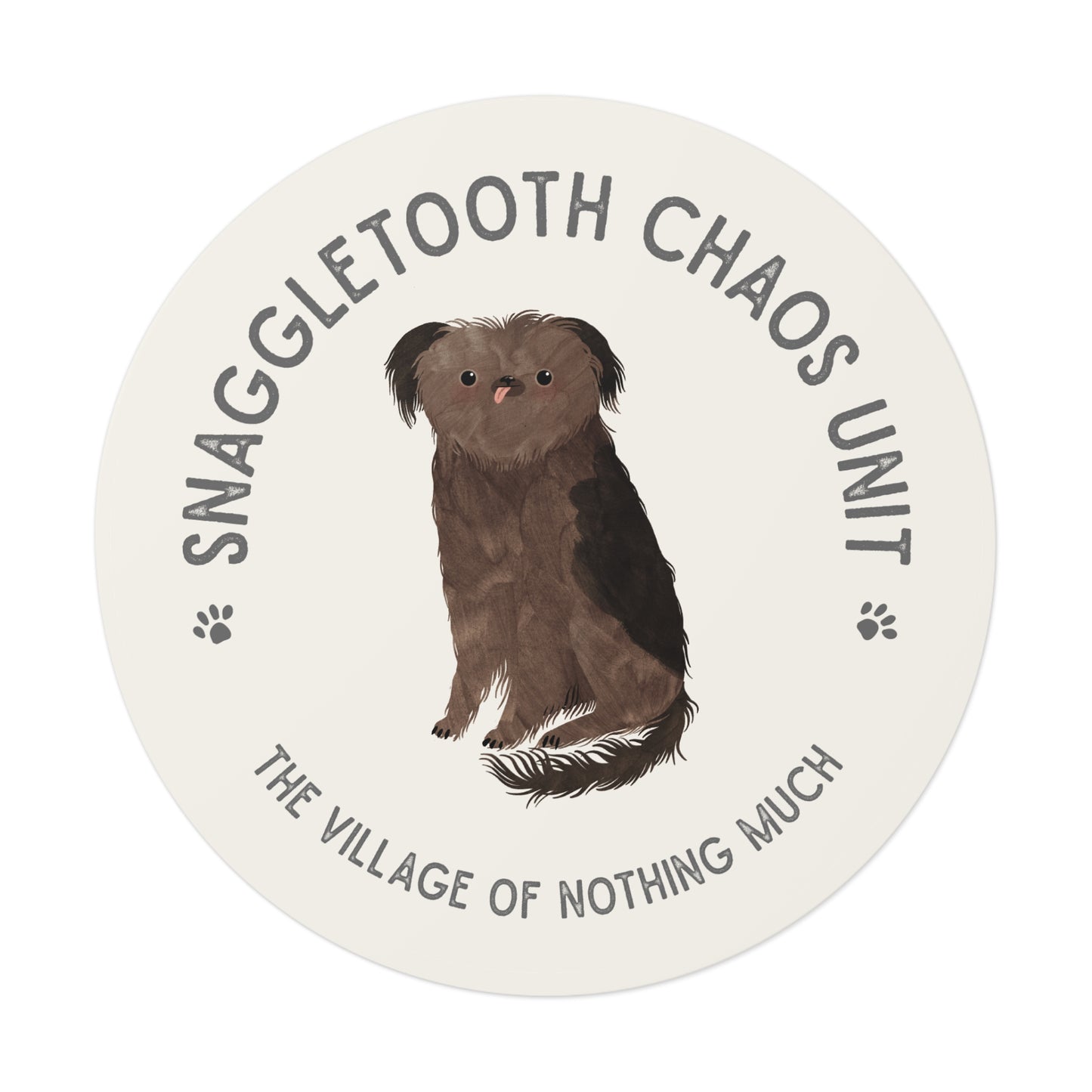 Snaggletooth Chaos Unit Round Vinyl Sticker | Crumb