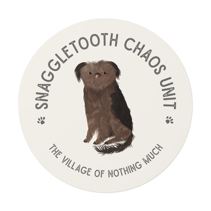 Snaggletooth Chaos Unit Round Vinyl Sticker | Crumb