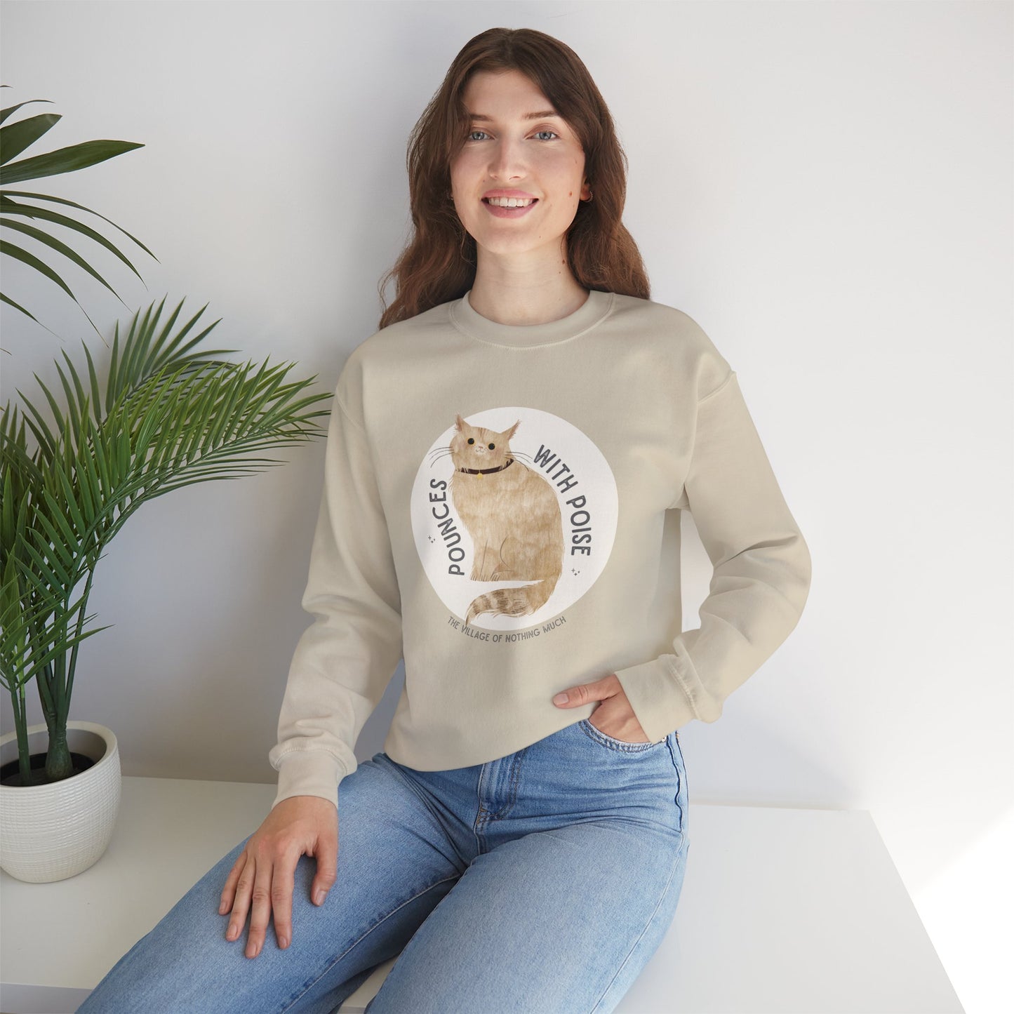Pounces with Poise Sweatshirt | Marmie the Cat