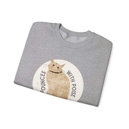 Pounces with Poise Sweatshirt | Marmie the Cat
