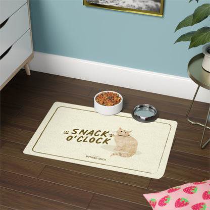 Snack O’Clock Pet Food Mat | Marmie the Cat