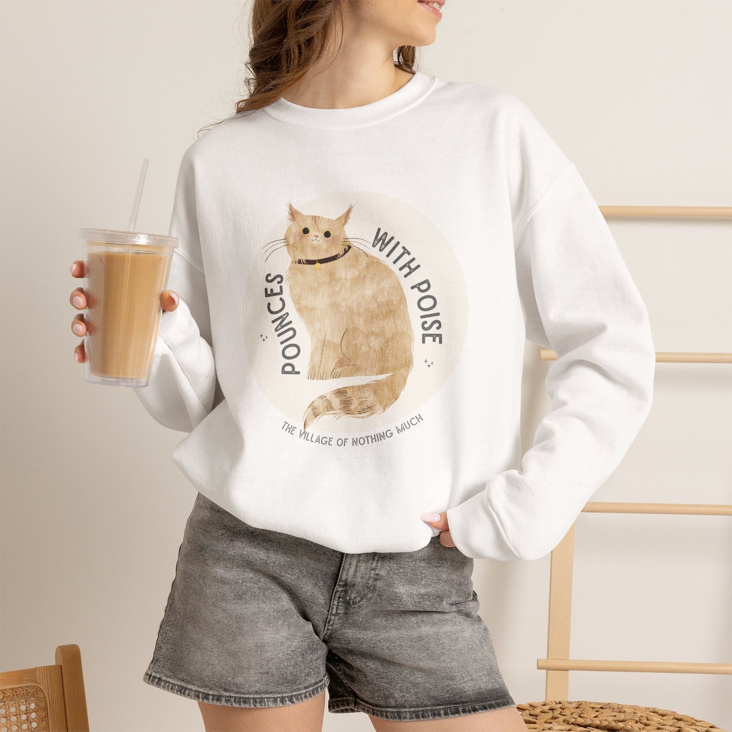 Pounces with Poise Sweatshirt | Marmie the Cat