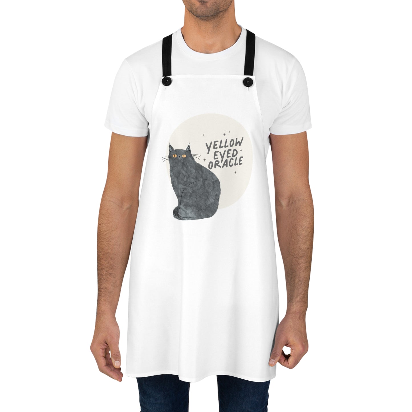Yellow-Eyed Oracle Apron | Cinder the Cat