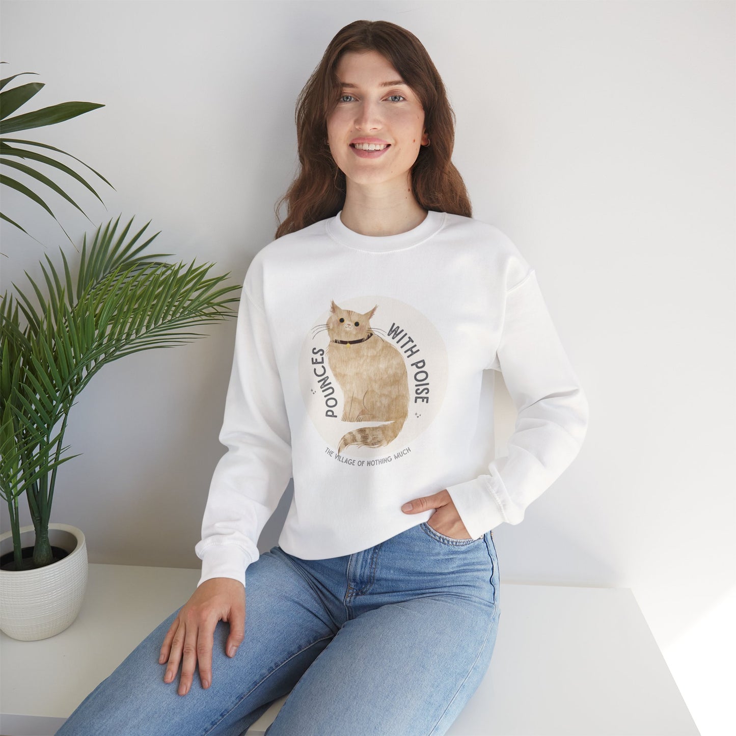 Pounces with Poise Sweatshirt | Marmie the Cat