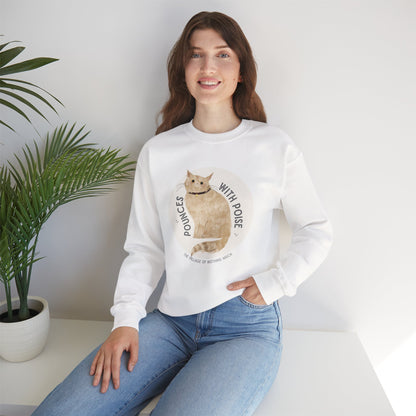 Pounces with Poise Sweatshirt | Marmie the Cat