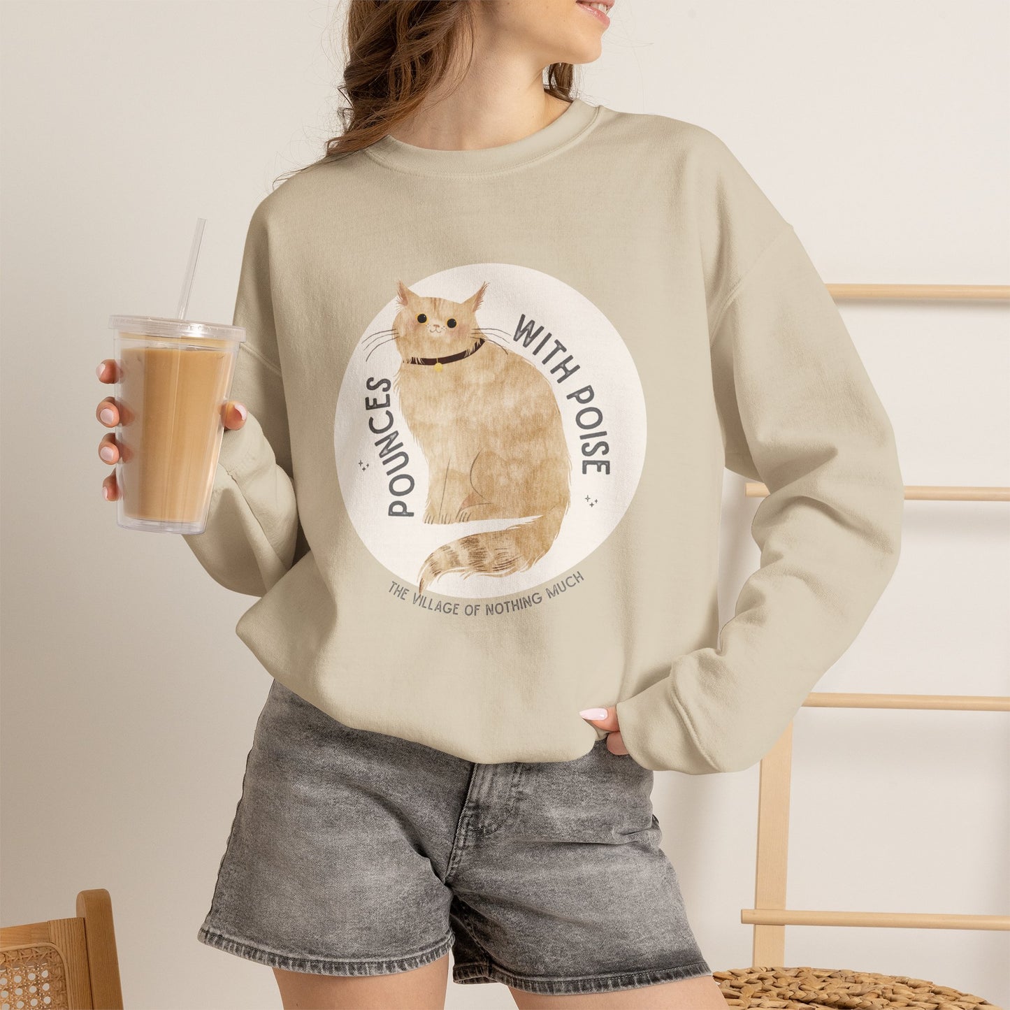 Pounces with Poise Sweatshirt | Marmie the Cat