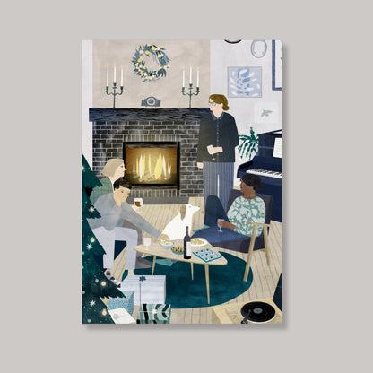 Holiday Party in the Village Print