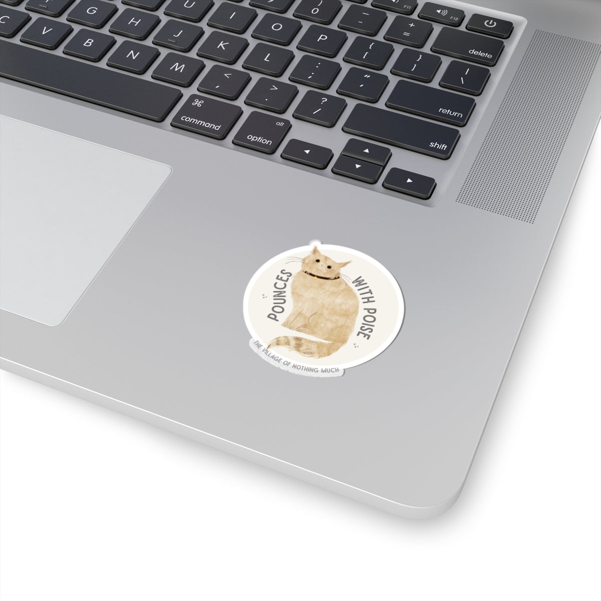 Pounces with Poise Kiss-Cut Sticker | Marmie the Cat