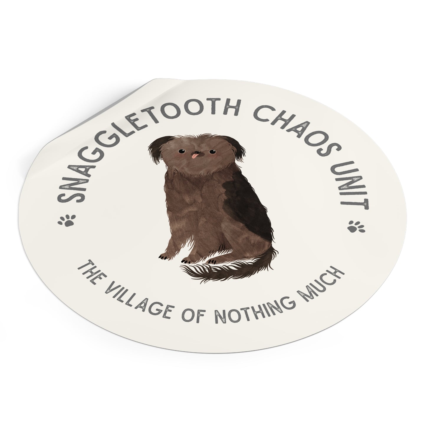 Snaggletooth Chaos Unit Round Vinyl Sticker | Crumb