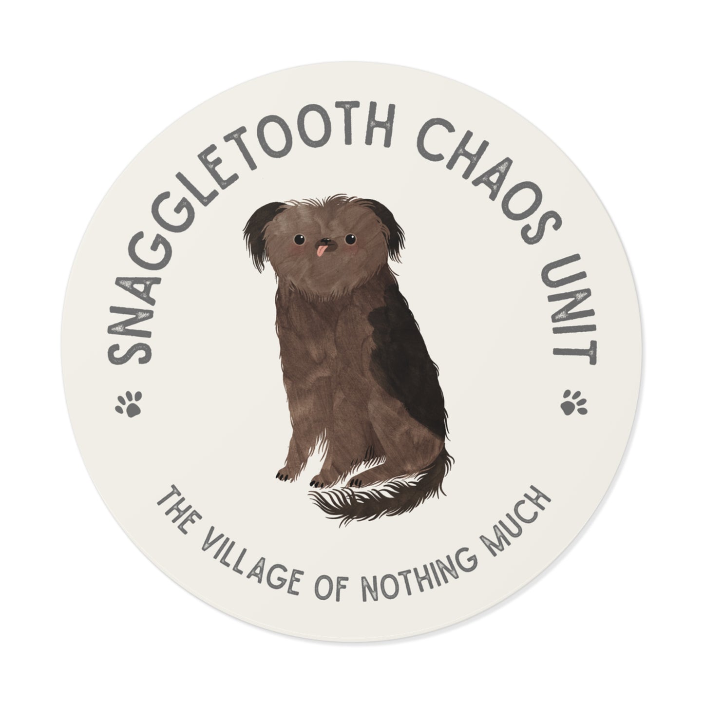 Snaggletooth Chaos Unit Round Vinyl Sticker | Crumb