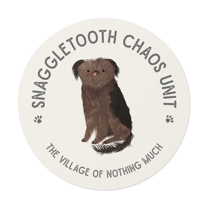 Snaggletooth Chaos Unit Round Vinyl Sticker | Crumb