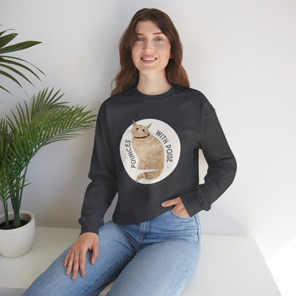 Pounces with Poise Sweatshirt | Marmie the Cat