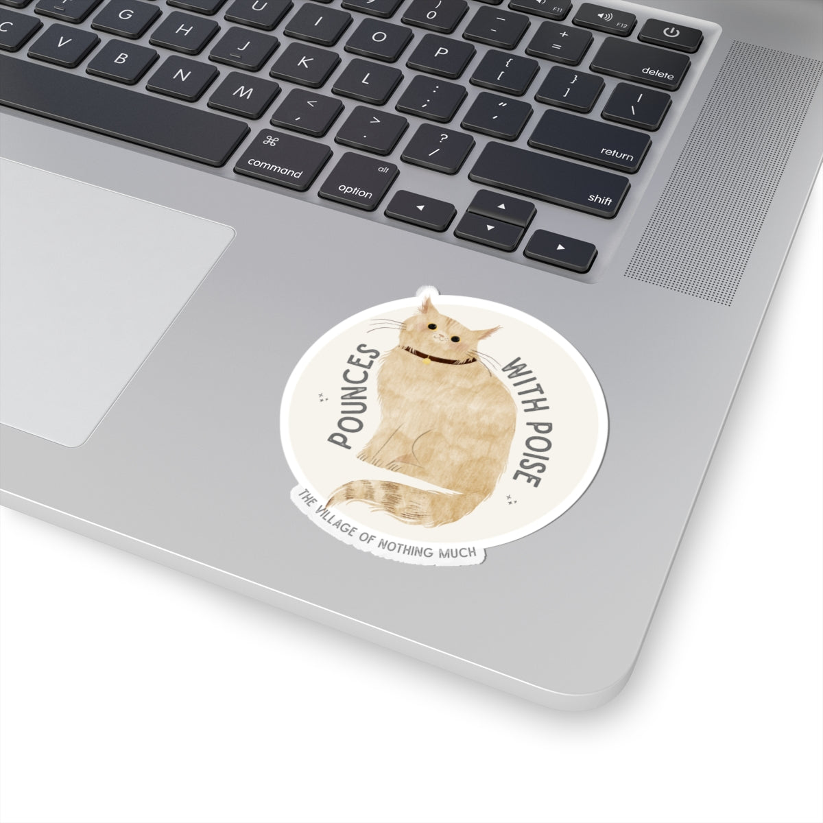 Pounces with Poise Kiss-Cut Sticker | Marmie the Cat