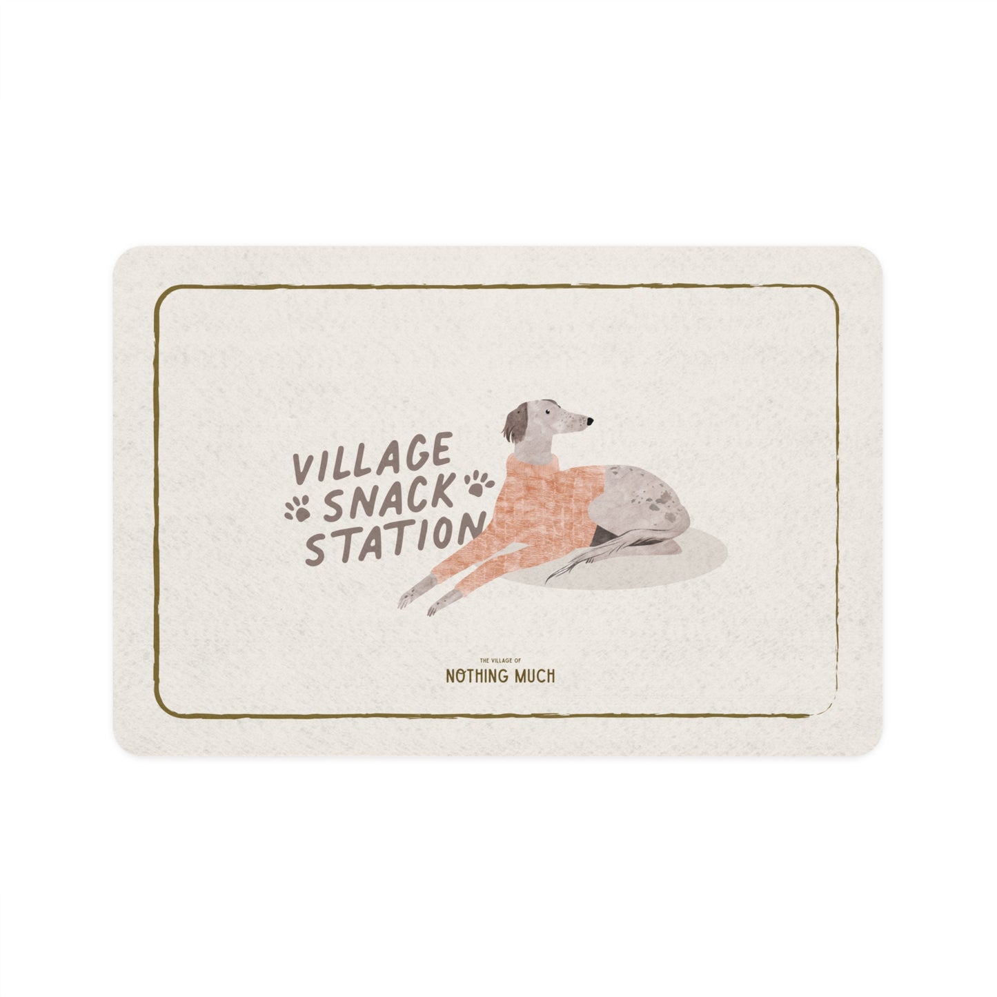 Village Snack Station Pet Food Mat