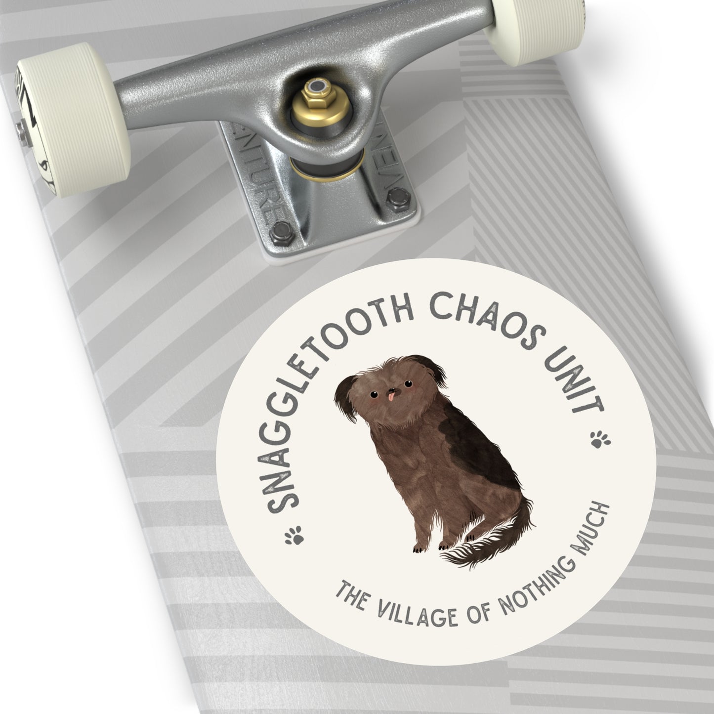 Snaggletooth Chaos Unit Round Vinyl Sticker | Crumb