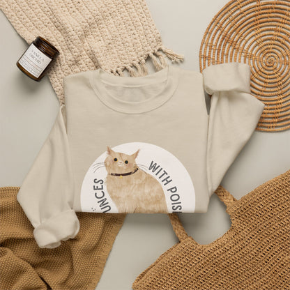 Pounces with Poise Sweatshirt | Marmie the Cat