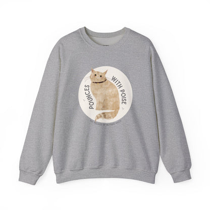Pounces with Poise Sweatshirt | Marmie the Cat