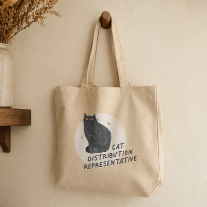 Cat Distribution Representative Eco Canvas Tote Bag